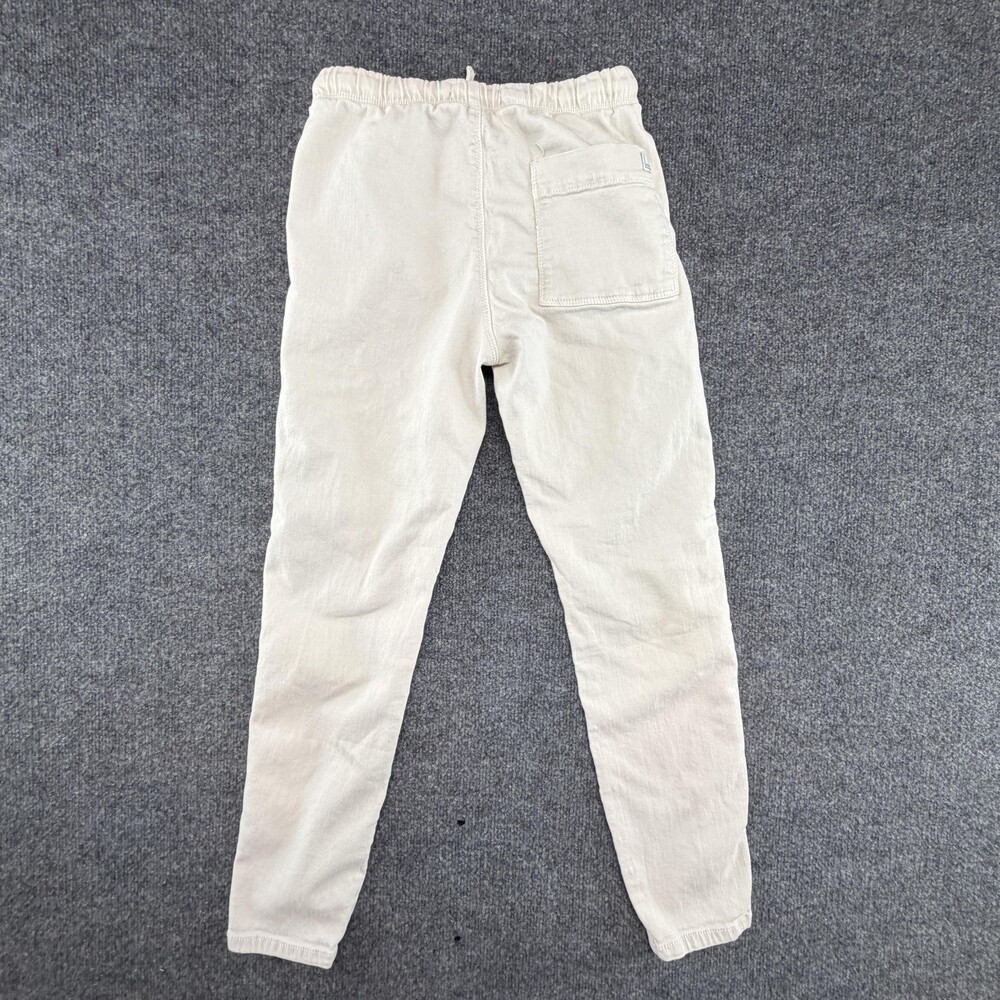 Zara Pants Youth 14 Beige Chino Elastic Waist Pull On Jogger Twill Casual